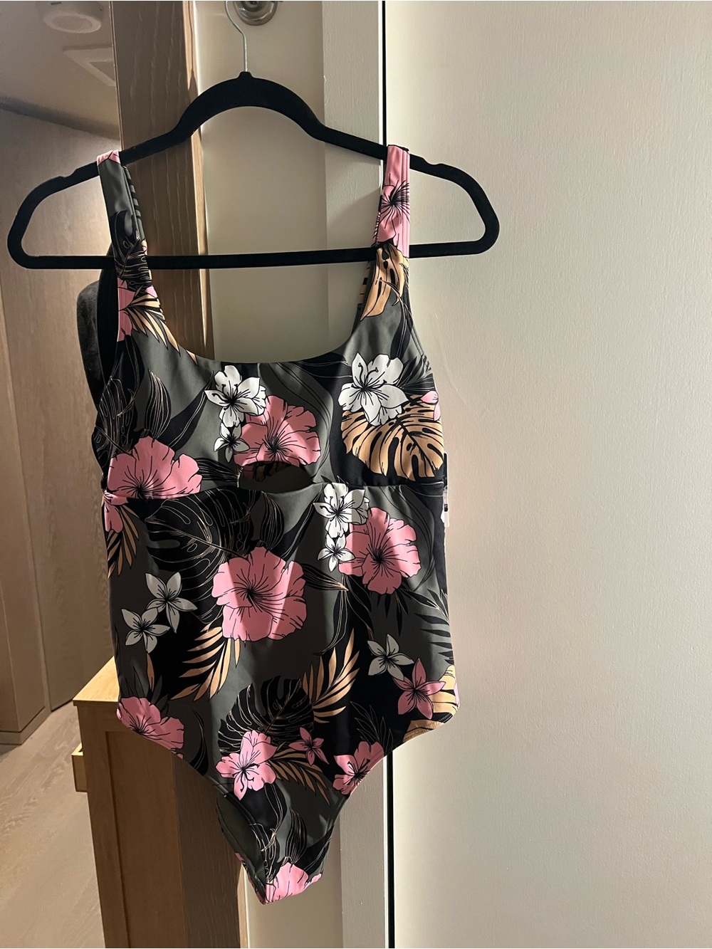 Roxy Floral Scoop Neck One-Piece Swimsuit